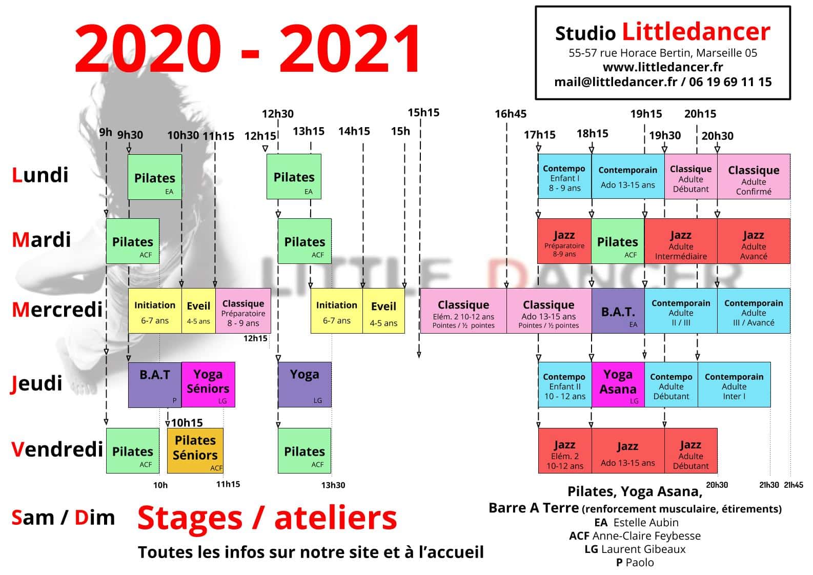 Planning Littledancer 2020 - 2021